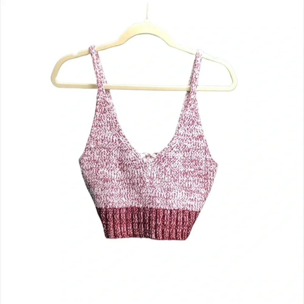NWOT INTIMATELY FREE PEOPLE HERE ALL DAY COTTON CROP TANK